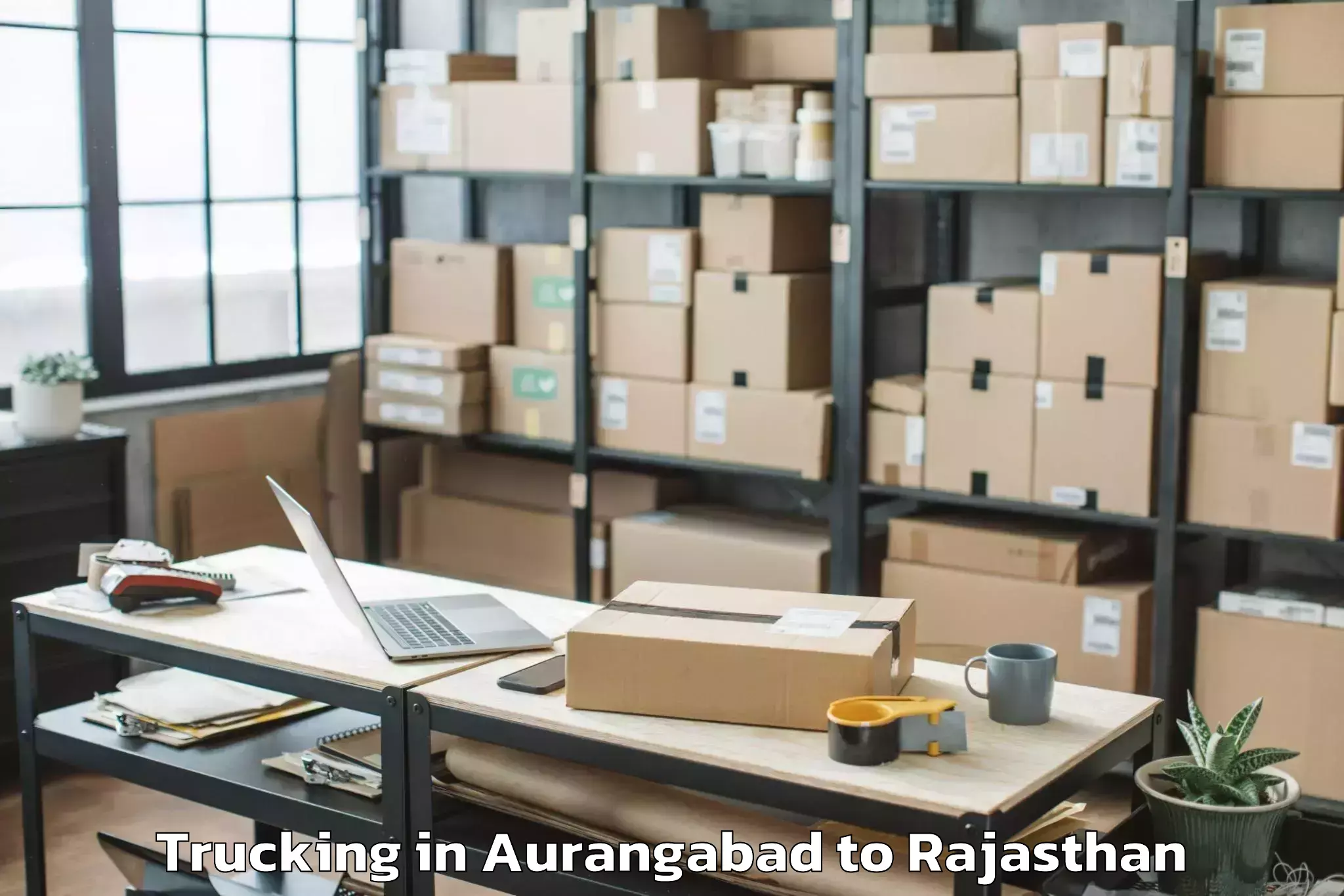 Leading Aurangabad to Jobner Trucking Provider